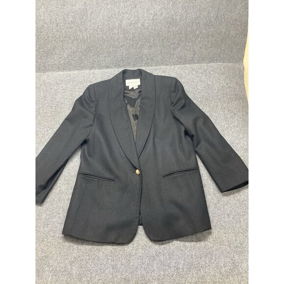 Fundamental Things Wool Blazer Women’s Size 12P Black Long Sleeve - Picture 1 of 8